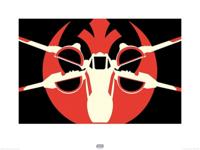 Kunstdruk Star Wars Episode VII XWing Pop Art 80x60cm