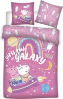 Peppa Pig Dekbedovertrek Galaxy 140 x 200 cm - Polyester - thumbnail