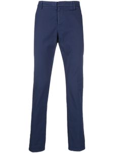 DONDUP pantalon en coton à coupe fuselée - Bleu