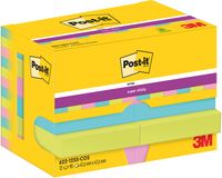 Post-It Super Sticky Notes Cosmic, 90 vel, ft 47,6 x 47,6 mm, pak van 12 blokken