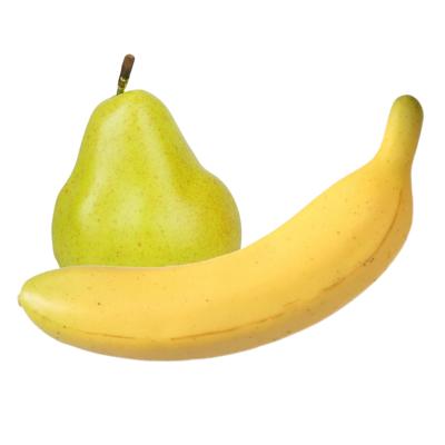 Kunstfruit Banaan en Peer - decoratie - kunststof - real touch - fruit Kunstfruit Banaan en Peer - decoratie - kunststof - real touch - fruit