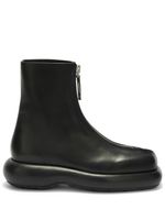 Jil Sander bottes en cuir à fermeture zippée - Noir - thumbnail