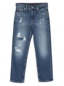 Tommy Hilfiger Junior jean à coupe droite - Bleu