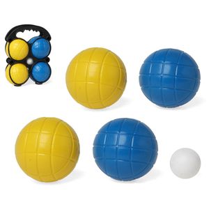 1x Gekleurde jeu de boules sets in draagtas 5 delig   -