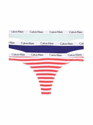 Calvin Klein - 3p Thong - Carousel - W5N, Maat:M