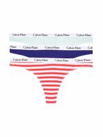 Calvin Klein - 3p Thong - Carousel - W5N, Maat:M Calvin Klein - 3p Thong - Carousel - W5N, Maat:M