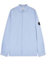 AMBUSH chemise boutonnée à patch logo - Bleu
