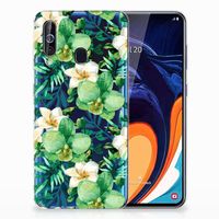 Samsung Galaxy A60 TPU Case Orchidee Groen - thumbnail