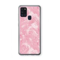 Abstract Painting Pink: Samsung Galaxy A21s Transparant Hoesje
