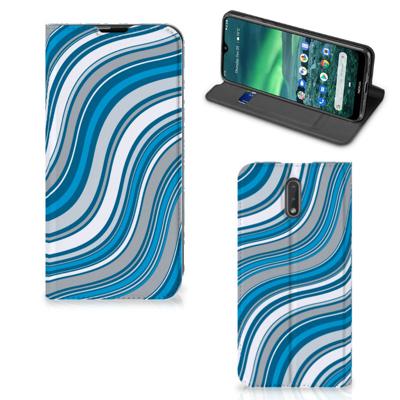 Nokia 2.3 | Hoesje met Magneet | Waves Blue