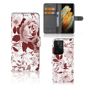 Hoesje Samsung Galaxy S21 Ultra Watercolor Flowers