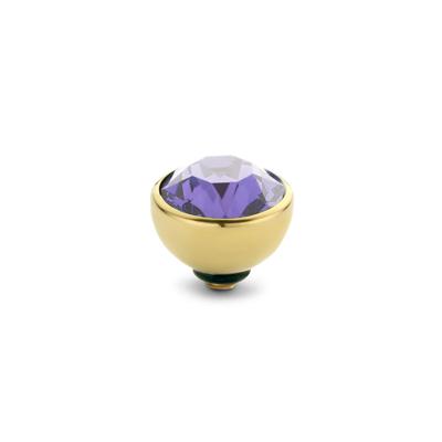 Melano Twisted Basic CZ Steentje Tanzanite | Goud