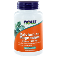 NOW Calcium en Magnesium Tabletten