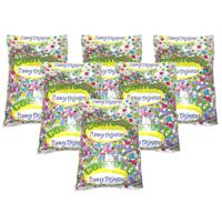 Confetti snippers van papier - 6x - multi colours mix - 250 gram zakje - feestartikelen/versieringen