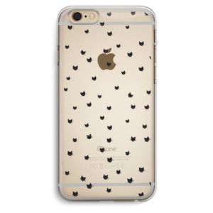 Kleine kattenkopjes: iPhone 6 Plus / 6S Plus Transparant Hoesje
