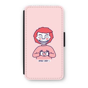 Hartje: iPhone X Flip Hoesje