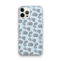 Poezen: iPhone 12 Pro Max Transparant Hoesje