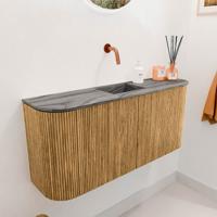 Toiletmeubel Mondiaz Joya Dlux | 93.2 cm | Meubelkleur Oak | Faye wastafel Sombra Wasbak Midden | Zonder kraangat(en) Toiletmeubel Mondiaz Joya Dlux | 93.2 cm | Meubelkleur Oak | Faye wastafel Sombra Wasbak Midden | Zonder kraangat(en)