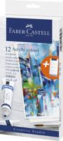 Faber Castell Acrylverf 12 stuks assorti kleuren