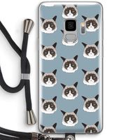 It's a Purrr Case: Samsung Galaxy S9 Transparant Hoesje met koord