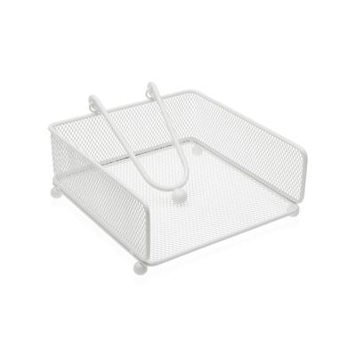 Servethouder Versa Wit Staal Ijzer 17,5 X 9 X 18 CM