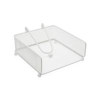 Servethouder Versa Wit Staal Ijzer 17,5 X 9 X 18 CM