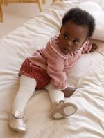 Babypakje bloomer + panty's terracottategel