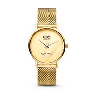 CO88 Collection 8CW-10050 - Horloge - mesh - goudkleurig - ø 32 mm