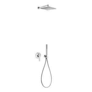 Regendouche set Tres Class | Inbouw | Mengkraan | 2-weg | Vierkant | Chroom