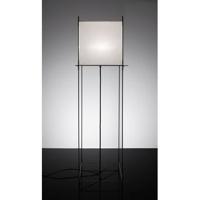 Hollands Licht Lotek Classic vloerlamp, frame zwart metaal, doek wit - thumbnail