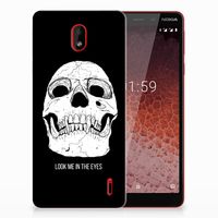 Silicone Back Case Nokia 1 Plus Skull Eyes