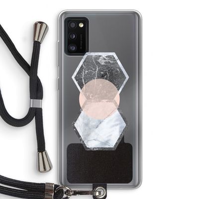 Creatieve toets: Samsung Galaxy A41 Transparant Hoesje met koord