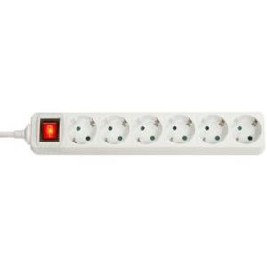 Lindy 73103 Binnen 6AC outlet(s) Wit power uitbreiding