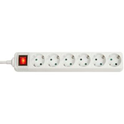 Lindy 73103 Binnen 6AC outlet(s) Wit power uitbreiding