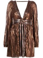 Sabina Musayev Geplooide mini-jurk - Goud - thumbnail