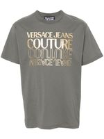 Versace Jeans Couture t-shirt en coton à logo imprimé - Gris - thumbnail