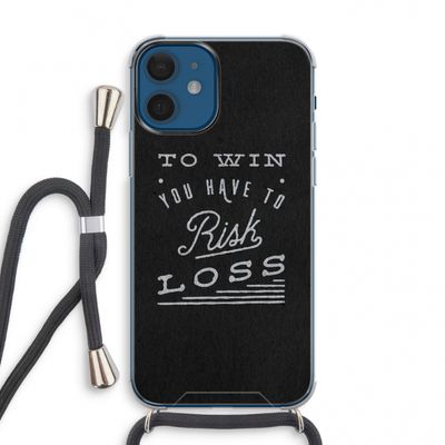 Risk loss: iPhone 12 mini Transparant Hoesje met koord