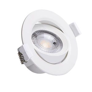 Kantelbare Ledspot 5W - 3000K - Wit - 90 mm diameter