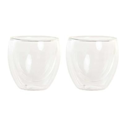 Glazenset DKD Home Decor Transparant Kristal Borosilicaatglas 100 ml 2 Onderdelen
