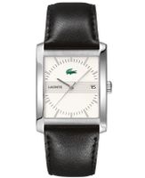 Lacoste horlogeband 2010519 / LC-45-1-14-2219 Leder Zwart 26mm + zwart stiksel