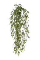 Kunst hangplant Bamboerank l85cm groen - thumbnail