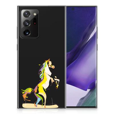 Samsung Galaxy Note20 Ultra Telefoonhoesje met Naam Horse Color Samsung Galaxy Note20 Ultra Telefoonhoesje met Naam Horse Color