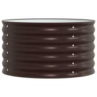 VidaXL Verhoogd bed bruin 80 x 80 x 44 cm staal