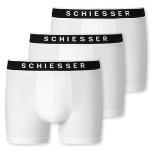 Schiesser Boxershorts 95/5 wit 3-pack