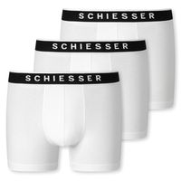 Schiesser Boxershorts 95/5 wit 3-pack