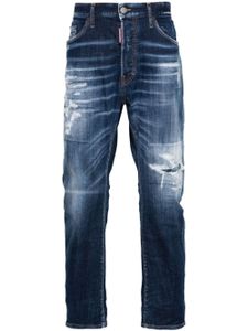 DSQUARED2 jean skinny à effet usé - Bleu