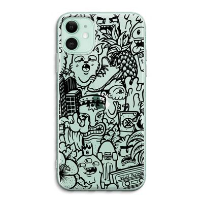 Vexx Black Mixtape: iPhone 11 Transparant Hoesje