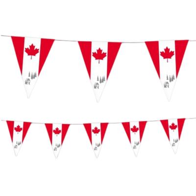 Canada vlaggenlijn - 3,5 meter - papier - decoratie slinger - Feestartikelen/versiering