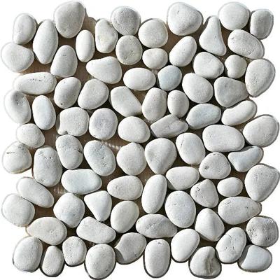 Mozaïek tegels Perla Bianco Natura 30x30 - Kiezels Wand en vloer Natuursteen