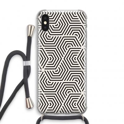 Magic pattern: iPhone X Transparant Hoesje met koord